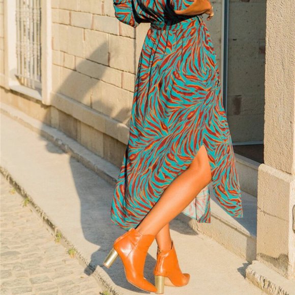 Just In ! 🆕 Hello Beach Green Striped Maxi Dress - Picture 5 of 8